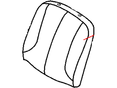 Dodge 1AE811B5AA COVER Front Seat Back Driver