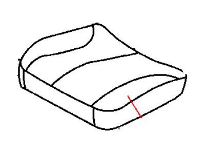 Dodge 1AE891B5AA COVER Front Seat Cushion Driver