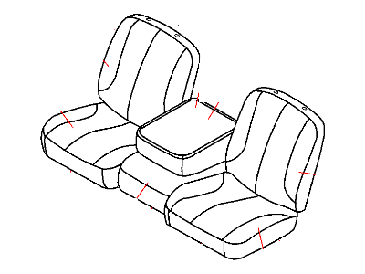 Dodge 1FN101J3AA COVER Front Seat Back Passenger