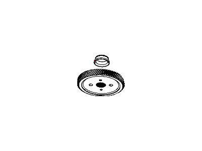Mopar 68021259AB Output Gear 74 Tooth Includes Bearing Cone