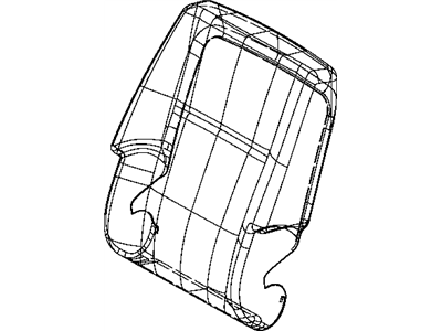 Dodge 4610144AA FRAME Front Seat Back Includes Recliner