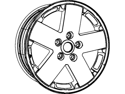 Jeep 1SU90RXFAB WHEEL Aluminum