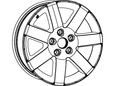 Jeep 1TK93AAAAC WHEEL Aluminum