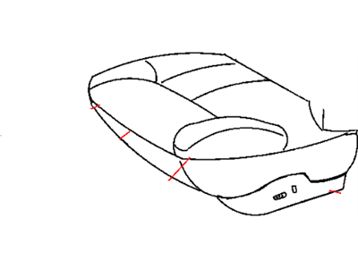 Dodge XF031DVAA COVER Front Seat Cushion