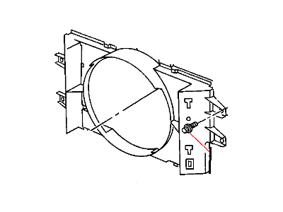 Dodge 52028002AC SHROUD Fan