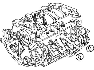 Jeep 68049272AA ENGINE Short Block See Note