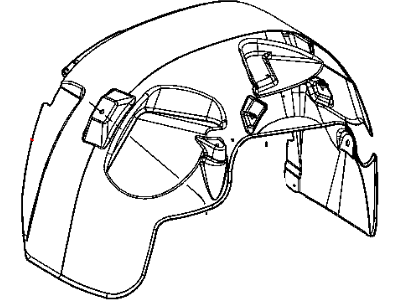 Mopar 55077712AC Liner Front Fender