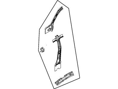 Chrysler 68005176AC REINFORCEMENT PACKAGE Bode Side Aperture Front C-Frame