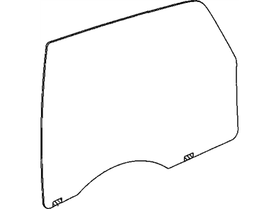 Jeep 55369444AA GLASS Front Door