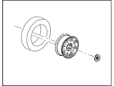 Dodge 82210159AB WHEEL KIT Cast Aluminum