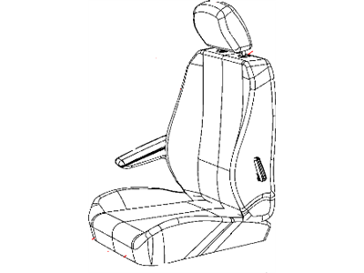 Dodge 1UR62BD1AA COVER Front Seat Back