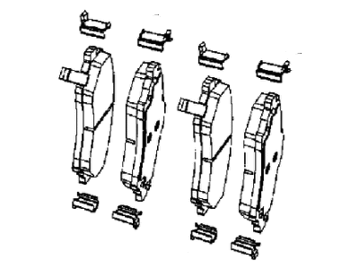 Jeep 2AMV3701AA PAD KIT Front Disc Brake