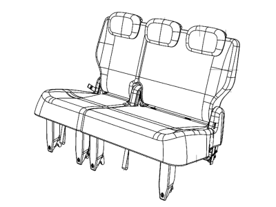 Chrysler 5YE07DX9AA COVER Rear Seat Back