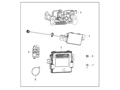 Chrysler 82214175 Remote - Complete