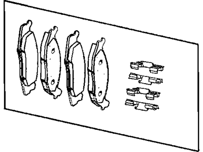 Dodge 68052369AB PAD KIT Front Disc Brake