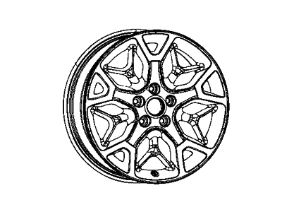 Jeep 6EZ051STAB WHEEL Aluminum