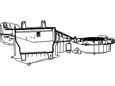 Dodge 68079479AA HOUSING A/C And Heater Includes: Upper and Lower Housings, Screws, Studs, Clips