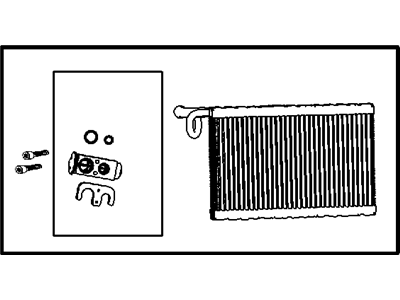 Dodge 68079481AA EVAPORATOR Air Conditioning Includes: Valve, O-Rings, Plate, Screws