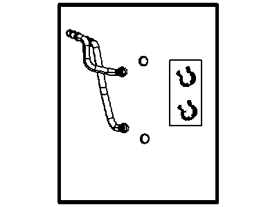 Dodge 68079485AA TUBE Heater Core Includes: Clamps, Screws, O-Rings