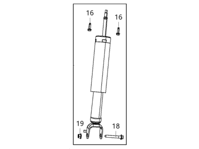 Mopar 68298971AA Shock, Rear