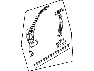 Chrysler 5008726AF PANEL Body Side Aperture Inner