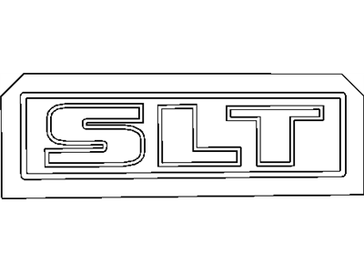 Ram 5182440AA NAMEPLATE Rear Door SLT
