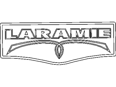 Ram 5182441AA NAMEPLATE Rear Door Laramie