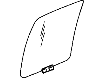 Jeep 55360994AA GLASS Rear Door Roll Up