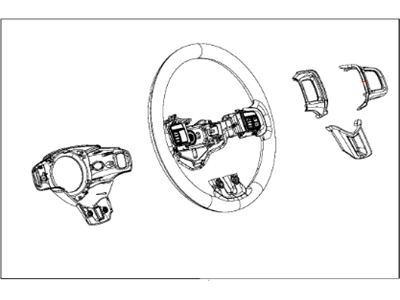 Dodge 1VF87DX9AA WHEEL Steering