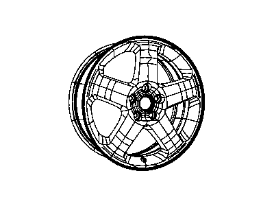Dodge 1DV24XZAAB WHEEL Aluminum