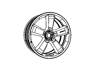 Dodge 1JG85S3XAA WHEEL Aluminum