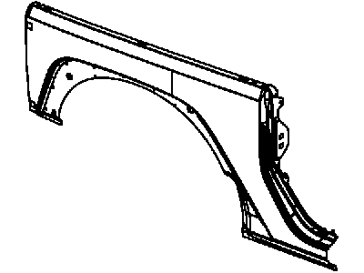 Jeep 55397014AJ PANEL Body Side Aperture Rear