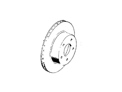 1999 Jeep Wrangler Brake Disc - V5015965AB