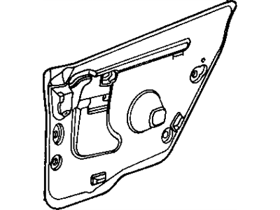 Dodge 4780152AD WATERDAM Rear Door