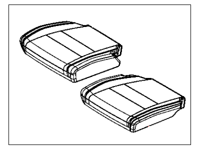Dodge 5YE05DX9AA COVER Rear Seat Cushion 3rd Row