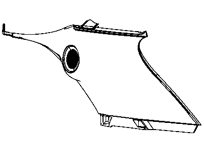 Dodge 1GM08DX9AD PANEL D Pillar Inner