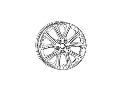 Dodge 1XC17JXYAA WHEEL Aluminum