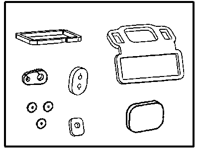 Chrysler 5179481AA SEAL KIT A/C or Heater Unit Includes: Heater Core Tubes to Dash Seal, Drain Tube Seal, Evap. Housing to Dash Seal, Stud Seals, Air Inlet to Plenum Seal and Panel/Defrost Seal.
