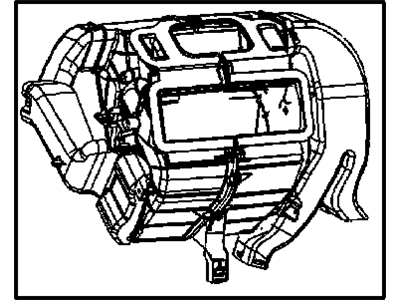 Chrysler 5179486AA HOUSING Distribution Includes: Panel Door Seals, Floor/Defrost Door Seals, Panel Doors, Blend Doors, Recirculation Doors, Floor/Defrost Door, Mode Cam, Floor/Defrost Levers, Blend Lever, Blend Cam Lever, Baffle, Screws