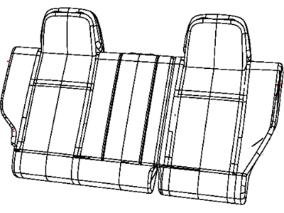 Jeep 5PR46DK2AA COVER Rear Seat Back Right