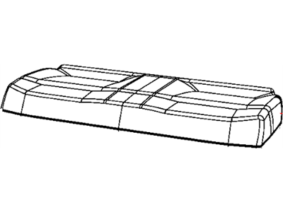 Jeep 5PR48DK2AA COVER Rear Seat Cushion