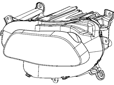 Jeep Cherokee Headlight - 68206662AG