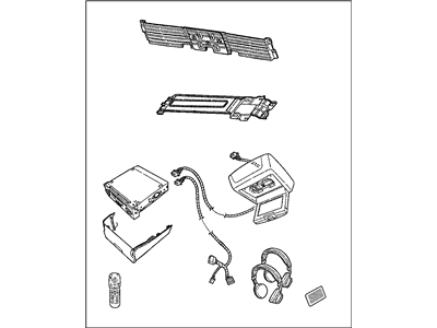 Jeep 82208820AB MEDIA SYSTEM Monitor with DVD