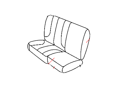 Dodge 1EY501D5AA CUSHION Rear Seat 60%, Right