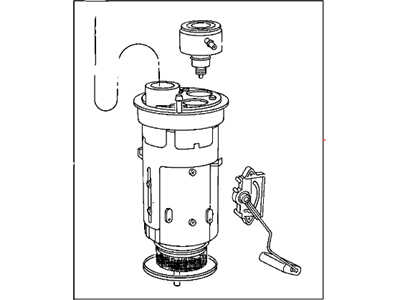 Mopar 52102862AB Module Kit Fuel Pump/Level Unit Items 2-5 Included