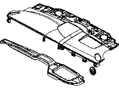 Chrysler 1FU64XDHAA PANEL Instrument Upper