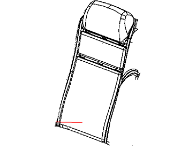 Chrysler 1XC36LL8AA COVER Rear Seat Back Right