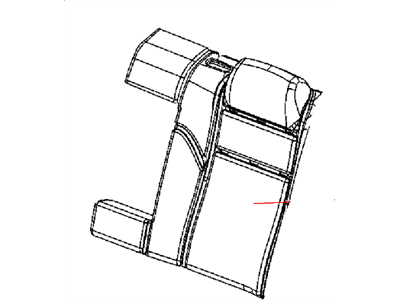 Chrysler 1XC35LL8AA COVER Rear Seat Back Left