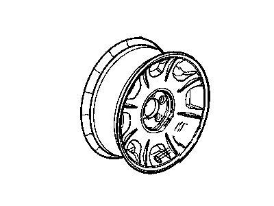 Dodge 1DV21PAKAB WHEEL Aluminum