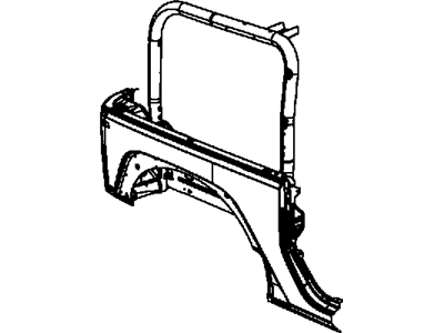 Jeep 68003228AB PANEL PACKAGE Body Side Aperture Rear